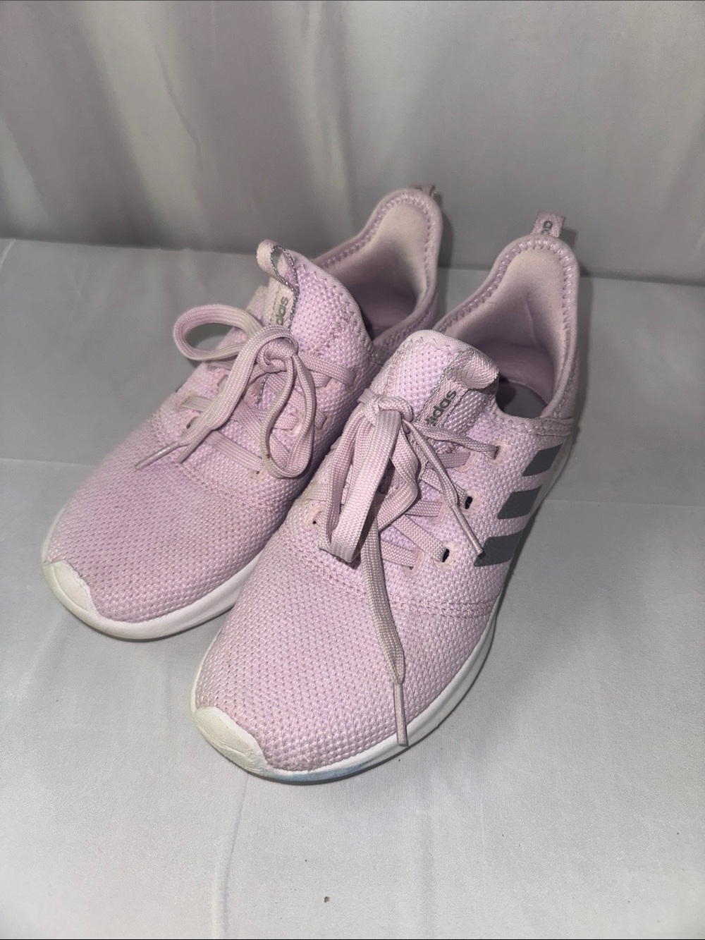 adidas Pink Knit Kids' Lightweight Sneakers